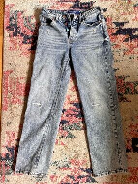Scotch & Soda The Sky straight leg jeans light wash distressedsize 25/32